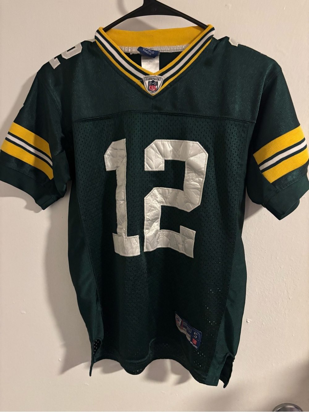 Reebok Green Bay Packers Aaron Rodgers #12 NFL On Field Jersey Size Small